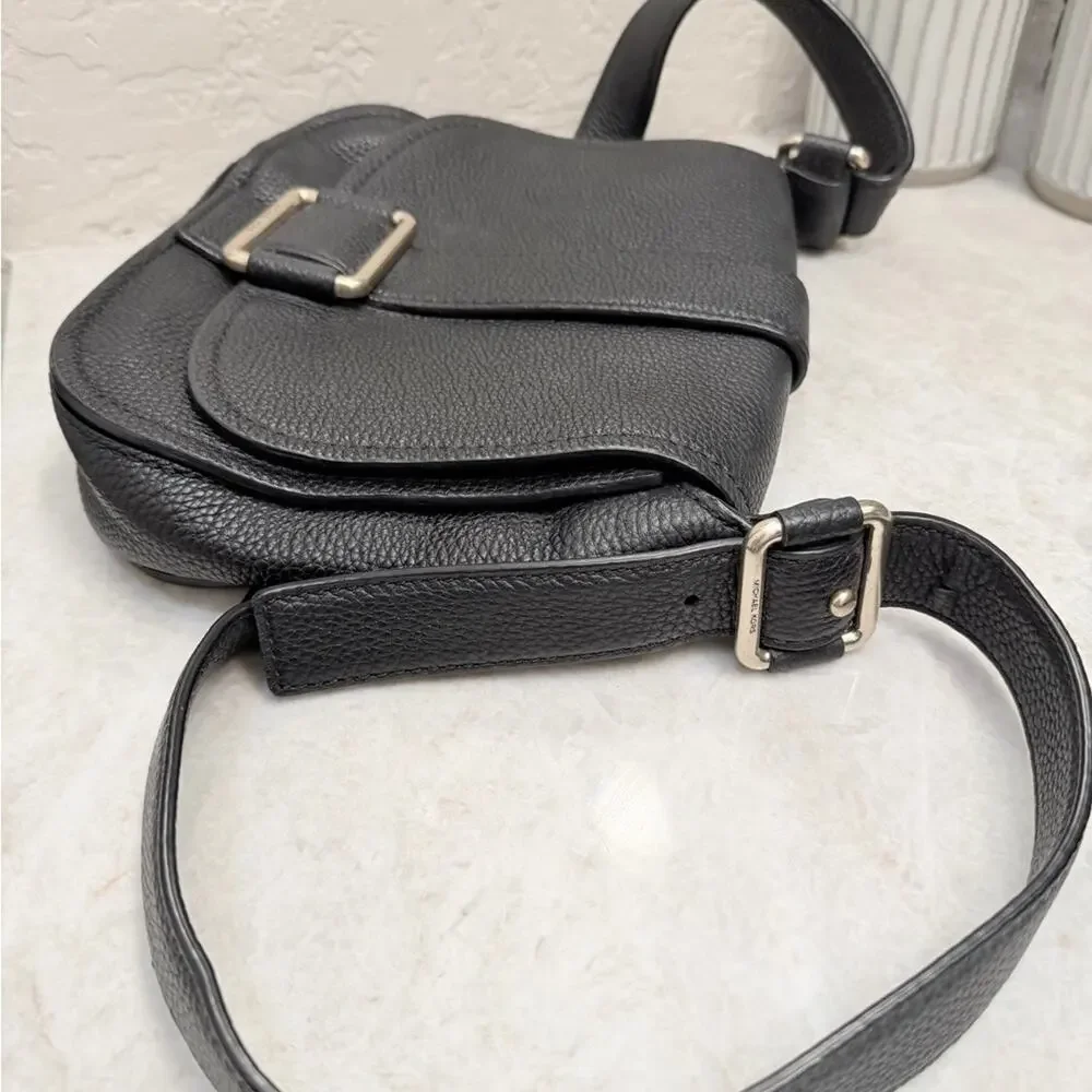 Michael Kors Black Crossbody Bag with Gold Accents